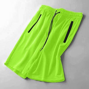 Pantalones cortos para correr Fitness de seda helada para hombre, pantalones cortos de algodón suave para yoga, ropa de playa informal para entrenamiento - Product Image 4