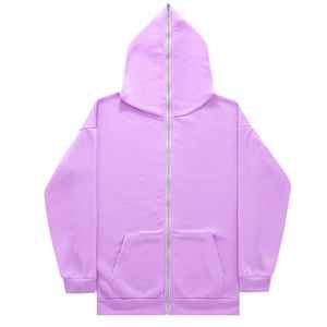 Sweat à capuche long zippé et surdimensionné pour hommes, sweat-shirt à capuche streetwear avec fermeture éclair complète et poches, vente en gros personnalisée OEM - Product Image 5