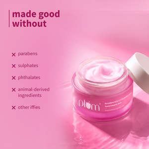 Masque de nuit à la prune, à la rose bulgare et à l'acide hyaluronique pour tous types de peaux, 50 g, hydratant - Product Image 6