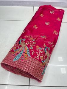 "Luxury Fandy Silk Fabric for High-End Fashion, Dresses, Scarves, and Home Decor Soft, Lightweight, and Glossy <b>Material</b> - Product Image 2