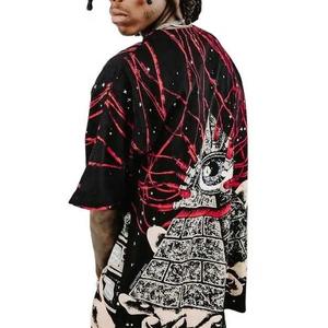 Camiseta personalizada Vintage Acid Wash DTG para hombre, ropa de calle de gran tamaño, camisetas gráficas - Product Image 2