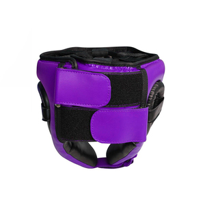 Casco de Boxeo de Cuero Premium con Protección Facial Grande de Velcro para Artes Marciales, MMA, Kickboxing - Protector de Cabeza - Product Image 3