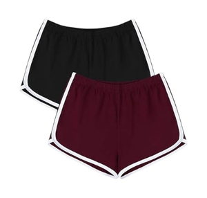 Meilleures ventes OEM de shorts de yoga de gymnastique à taille haute pour femmes, vêtements de sport élastiques d'été respirants, shorts moyens de haute qualité, prix de gros - Product Image 4