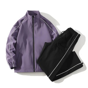 2025 Autumn Running <b>Thermal</b> Windproof Construction Windbreaker Jacket <b>Pants</b> Combo Warm Interior Tracksuits for <b>Men</b> Gym Winter - Product Image 4