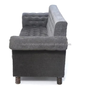 โซฟาไม้กำมะหยี่สามที่นั่งสไตล์โมเดิร์นหรูหราพร้อมเบาะนุ่มสำหรับโรงเรียนและการตกแต่งห้องนั่งเล่นที่ทันสมัย - Product Image 2