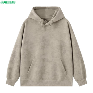 Custom Manufacturer Men's Winter Season Acid Wash Pullover Hoodie Wholesale Thick Heavyweight <b>Spray</b> Dyed Color Distressed 100% - Product Image 3