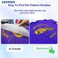 Film PET Premium Kenteer DTF en rouleau de 60 cm, film PET DTF 60 cm simple face pour l'impression de t-shirts