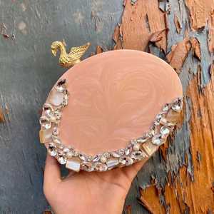 Faiza Craft กระเป๋าคลัทช์ไมโครไฟเบอร์ขนาดเล็ก, กระเป๋าคลัทช์กันน้ำทำจากผ้าไมโครไฟเบอร์สำหรับใช้ในชีวิตประจำวันตอนเย็น - Product Image 1