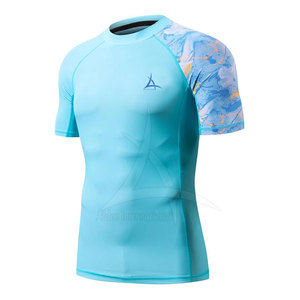 เสื้อยืดรัดรูปสำหรับผู้ชายเสื้อออกกำลังกายแขนสั้นระบายอากาศได้ดีเป็นมิตรกับสิ่งแวดล้อม - Product Image 2