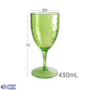 VERRE ACRYLIQUE CL.43 VERT Verres à vin en plastique - Product Image 1