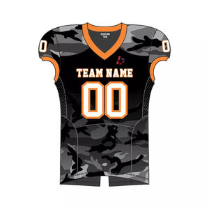 ชุดเสื้อเจอร์ซีย์และเครื่องแบบทีมฟุตบอลอเมริกันชุดเสื้อฟุตบอลแบบอเมริกันทำจากโพลีเอสเตอร์ - Product Image 1