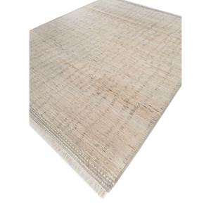 Tapis en laine afghane noué à la main, couleur ivoire, pour la maison, tapis rectangulaire uni pour salon, couloir, modèle Re-1340 (Cs-01) - Product Image 2