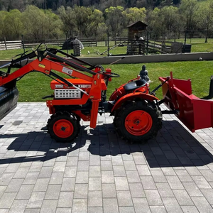 Mini tractor 4x4 económico con cargador frontal para pequeñas explotaciones agrícolas Kubota B1600 B7100 serie BX Kubota B7000 con cargador frontal, proveedor. - Product Image 1