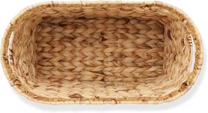 Cesta de Revistas Hecha a Mano con Jacinto de Agua, Porta Revistas Tejido, Almacenamiento Natural para Decoración del Hogar y Organización - Product Image 2