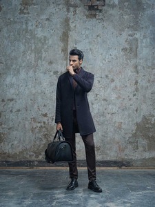 Manteau long en laine tendance pour homme - Manteau d'hiver écologique et chaud pour le bureau et la mode quotidienne - Product Image 2