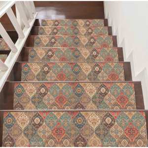 Alfombra con Estampado Étnico: Diseño Azteca Moderno para Decoración del Hogar, Alfombra Delgada No Tejida - Product Image 4