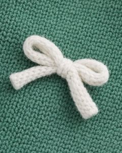 Customized <b>Women</b> Olive Green <b>Cropped</b> Knit <b>Cardigan</b> Sweater With White Bow Applique V Neck Button Front Cute Winter Fashion Top - Product Image 6