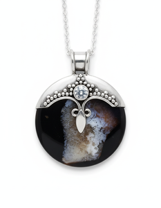 Collar de Plata de Ley 925 de Alta Calidad MIENTER con Colgante de Corazón de Eslabones Moderno para Mujer, Joyería Fina para Fiesta, Venta al por Mayor - Product Image 1