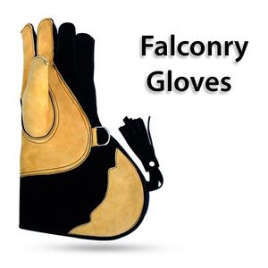 Guantes de Cetrería de Cuero Vacuno Suave |   Guantes de Doble Capa para el Manejo de Aves, Protección para Mascotas, Entrenamiento de Águilas - Product Image 2