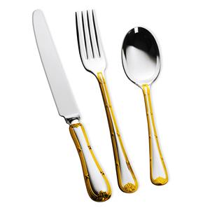 Couverts durables cuillère fourchette couteau réutilisable en acier inoxydable argent mat poli ensemble de couverts pour les acheteurs en gros à bas prix - Product Image 6