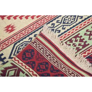 พรมวินเทจขนาด 3.8x5.5 ฟุต, พรม, พรมลายสัตว์สีแดงทำจากขนสัตว์ - Product Image 4