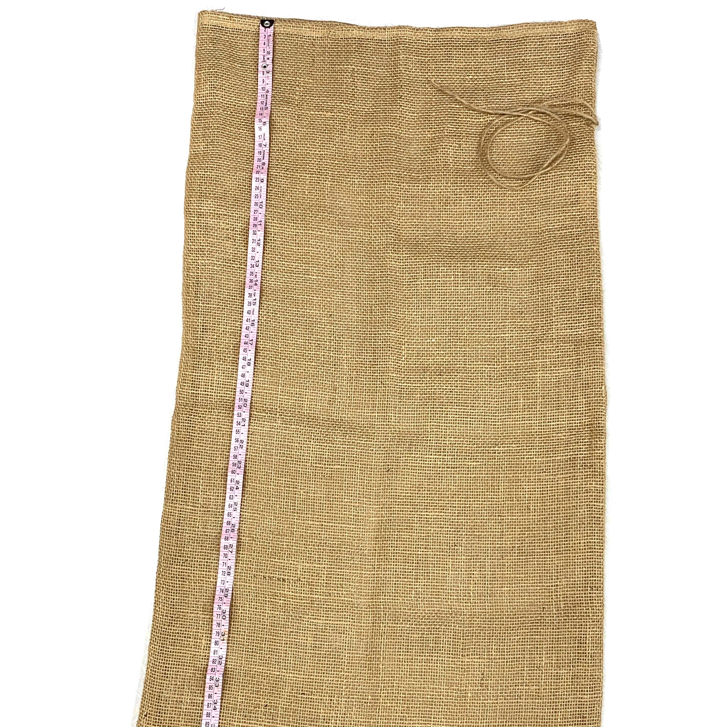 ถุงกระสอบกระสอบผ้าป่านหอมหัวใหญ่ถุงกระสอบใช้แล้ว50กก. สำหรับกาแฟและโกโก้จากอินเดีย