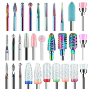 Professional <strong>5</strong> <strong>In</strong> <strong>1</strong> <strong>Nail</strong> <strong>Drill</strong> Bits Ceramic <strong>Drill</strong> Bits For Nails Sets Acrylic, Diamond Cuticle Efile Carbide Remover Bits