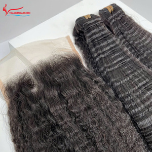 2025 Tendance Chaude Vietnamien Crépus Droite Trame De Cheveux Humains Extensions Chaud Crépus Droite Cheveux Raides Bundles - Product Image 3