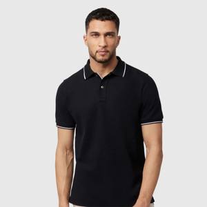 Camiseta Polo de manga corta de poliéster de marca logotipo bordado personalizado liso para hombres camiseta Polo en blanco - Product Image 2