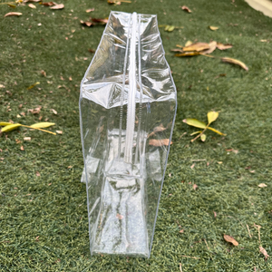Premium 3-Side Gusset PVC <b>Bag</b> with 3-Side Zipper High-Frequency Welded Handle Clear Plastic Blanket <b>Packing</b> Case Customizable - Product Image 3