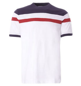 Camiseta de manga corta con cuello redondo de algodón/LICRA de alta calidad para hombres, diseño personalizado para jóvenes, servicio OEM, precio de fábrica, patrones de impresión a granel - Product Image 1