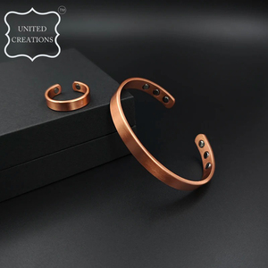 Brazalete de cobre puro para mujeres al por mayor, pulsera de cobre para hombres para aliviar el dolor, artritis reumática - Product Image 4