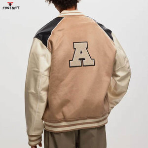 Top Trending Custom Fashion Bordado Patch Varsity Jacket Classic College Chaqueta de béisbol para hombres - Product Image 2