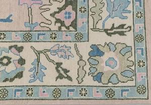 Tapis turc Oushak de qualité supérieure, fait main, en laine, avec support en latex, taille personnalisée, lavage vintage, pour sols domestiques - Product Image 5