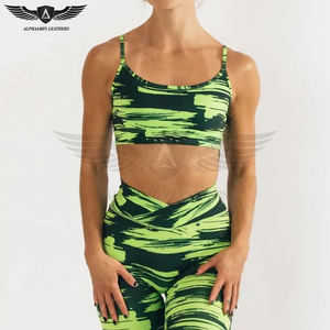 Vêtements de yoga imprimés par sublimation, soutien-gorge de sport personnalisé pour la remise en forme, le fitness et la salle de sport, soutien-gorge de sport respirant sans dos pour femmes, soutien-gorge de sport uni - Product Image 4