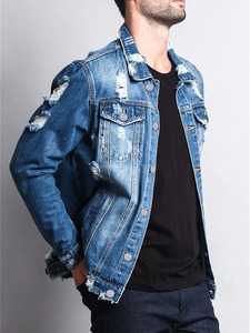 Top Tendance Élégant Lavé Jeans Homme Vestes En Coton Biologique Denim Hommes Vestes De Qualité Premium Veste En Gros Pour Hommes - Product Image 3