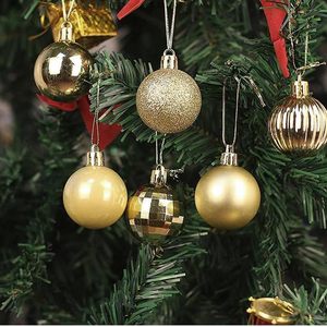 30 sfere di natale in plastica infrangibile con Glitter blu da 6cm decorazioni per alberi eleganti ornamenti per palline di natale - Product Image 3