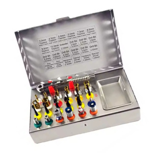 Kit de brocas para implantes dentales, 25 uds., kit de brocas universales para implantes dentales básicos para colocación de implantes por amrid quirúrgico - Product Image 6