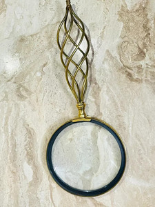 Lupa de latón marítimo Vintage antiguo con mango único resistente, artesanía de Metal artesanal inusual, artículo coleccionable de regalo - Product Image 4