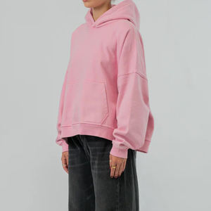 Sudadera con Capucha Extra Grande para Mujer, con Logotipo Personalizado al por Mayor, de Forro Polar Suave y Cálido para Invierno, Ajuste Holgado, con Bolsillo Tipo Canguro - Product Image 2