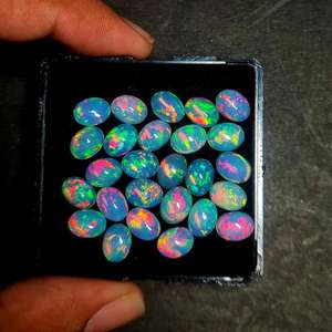 Incroyable cabochon d'opale de qualité supérieure de forme ovale opale éthiopienne naturelle multi feu prix de gros prêt à expédier pierre naturelle - Product Image 4