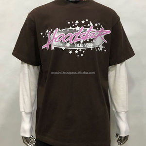 Custom Men's Mock <b>Neck</b> T-Shirt 100% Cotton Heavyweight Luxury Drop Shoulder Plus Size <b>High</b> Quality Blank T-Shirt for Men - Product Image 2