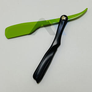 Navaja de Afeitar Profesional Tipo Pinza, Ligera, Plegable, con Mango de Plástico, Soporte de Hoja de Acero Inoxidable, Navaja Facial de Precisión - Product Image 2