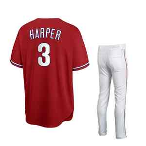 Uniforme de béisbol para hombre, Jersey y pantalones, Conjunto personalizado con estampado de sublimación, material transpirable de secado rápido para ropa de juego de equipo - Product Image 2