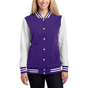 Chaquetas y Abrigos Deportivos Universitarios de Invierno Personalizadas con Logotipo para Mujer, Chaqueta Bomber de Algodón, Chaqueta Universitaria de Béisbol, Chaqueta de Béisbol de Forro Polar - Product Image 5