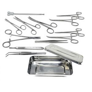 Juego de Instrumentos Quirúrgicos Manuales para Cirugía Menor WORLD PRECISION SURGICAL, 13 Piezas, Acero Inoxidable de Grado Médico, Caja de Kit Quirúrgico con Certificación CE - Product Image 5