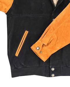 Veste de streetwear urbaine surdimensionnée pour hommes pour Chicago pour Bulls Varsity Jacket avec logo avant traitement fini - Product Image 3