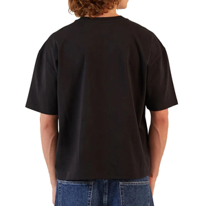 Personnalisé Designer 100% Coton T-Shirt Fabricant Lourd 300 Gsm Surdimensionné Noir Boxy Cropped T Shirt pour Hommes - Product Image 6