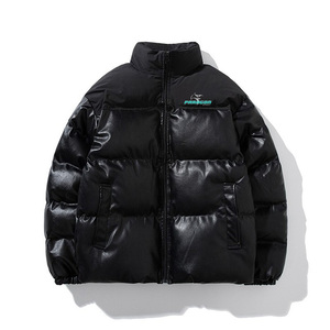 Chaqueta acolchada personalizada-Chaqueta acolchada con capucha brillante informal de alta calidad - Product Image 5