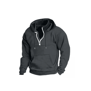 Sudaderas básicas de alta calidad para hombre de otoño e invierno, suéteres de punto pesado de tendencia, sudaderas con cremallera de manga larga - Product Image 5